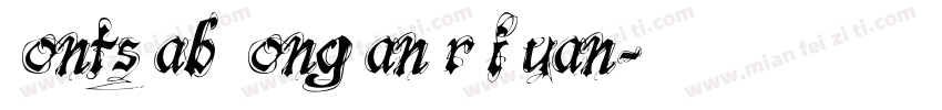 FontsLab DongManErCiYuan字体转换